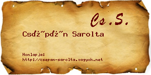 Csépán Sarolta névjegykártya